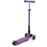 Самокат Micro Maxi Deluxe Foldable Led, фіолетовий (MMD100) - Pampik - 3