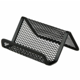 Подставка для визиток Buromax металлическая 95x80x45 мм черная (BM.6225-01) - Pampik