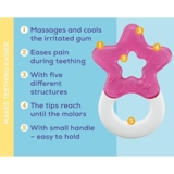 Зубное кольцо Dentistar силиконовое, охлаждающее, розовое (3960014) - Pampik - 2