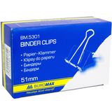 Біндер Buromax 51 мм 12 шт. чорний (BM.5301) - Pampik