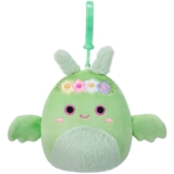 Мягкая игрушка-брелок Squishmallows Дракон Тов на клипсе, 9 см (SQCP00217) - Pampik