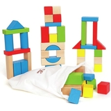 Набір дерев'яних блоків Hape кольорові (E0409) - Pampik