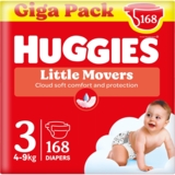 Підгузки на липучках Huggies Little Movers 3 (4-9 кг), 168 шт. - Pampik