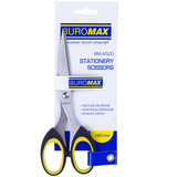 Ножиці Buromax суцільнометалеві з гумовими вставками чорно-жовті 160 мм (BM.4520) - Pampik