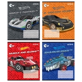 Набір зошитів Kite Hot Wheels А5, в косу лінію, 12 аркушів, 25 шт. (HW24-235) - Pampik