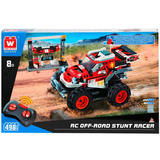 Машинка-конструктор делюкс на дистанционном управлении Wise Block Вездеход 498 деталей (EU389118) - Pampik