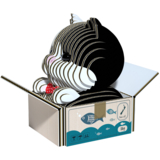 Збірна 3Д модель Eugy Зоопарк Кошеня чорно-біле (XEG-089) - Pampik