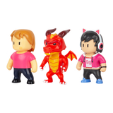 Набор коллекционных фигурок Stumble Guys Оператор Джина, Дракон Инферно, Мисс Стамбл 3 шт. х 6 см (SG2020-3) - Pampik