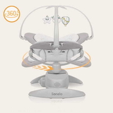 Крісло-гойдалка Lionelo Mell Grey Stone, сірий - Pampik - 9