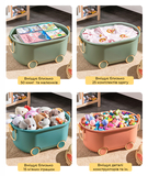 Многофункциональный ящик для хранения игрушек Poppet Утенок Блу, на колесах, большой (PP-001B-L) - Pampik - 3