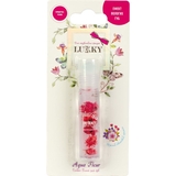Олійка-блиск для губ Lukky Aqua Fleur з червоними квітами (T22005) - Pampik