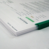 Папка-скоросшиватель с планкой Axent А4, 10 мм (1417-00-A) - Pampik - 2