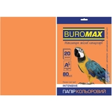 Бумага цветная Buromax Intensiv, А4, 20 листов, оранжевый (BM.2721320-11) - Pampik