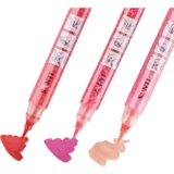 Набор акварельных маркеров Santi Glitter Brush Оттенки красного 3 шт. (390768) - Pampik - 3