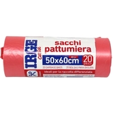 Пакети для сміття Irge рожеві 30 л 20 шт - Pampik