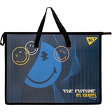 Папка-портфель YES Smiley World Ukraine с тканевыми ручками А3 (492199) - Pampik