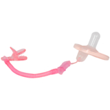 Цепочка для пустышки Baby Team Спираль (3335_рожевий) - Pampik - 3