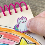 Книжка-розмальовка Ses Creative Єдиноріжка 15 сторінок 40 наліпок з блискітками (00111S) - Pampik - 4