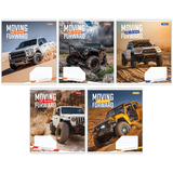 Набор тетрадей 1 Вересня Moving forward А5 в линейку 18 листов 25 шт. (767260) - Pampik