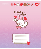 Набор тетрадей Yes Line Friends. Love letter А5, в косуюю линию, 12 листов, 25 шт. (766934) - Pampik - 3