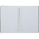 Книга записная Buromax Classic в клеточку, А6, спираль, красная, 80 листов (BM.2589-005) - Pampik - 2