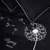 Комплект постельного белья MirSon Ranforce Elite 16-9000 Black Stone "Flying" 110 х 140 см - Pampik - 2