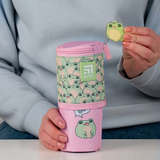 Пенал мягкий Kite Cute Frogs 19x8x8 см розовый (K24-684-3) - Pampik - 4