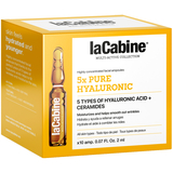 Высококонцентрированные увлажняющие ампулы LaCabine 5xPure Hyaluronic против морщин кожи лица 10х2 мл - Pampik