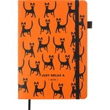 Блокнот деловой Buromax Relax А5 96 л. в линейку обложка искусственная кожа оранжевый (BM.295201-11) - Pampik