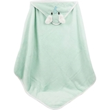 Дитячий рушник-куточок HomeBrand з вишивкою 80х80 см світло-зелений (60092) - Pampik - 2