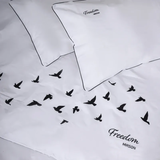 Простирадло MirSon Ranforce Elite 11-2107 White "Freedom" 110х160 см біле (2200008700300) - Pampik