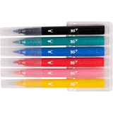 Фломастеры Yes Line Friends, с глиттером, 6 шт. (650560) - Pampik - 2