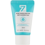 Глибокоочищувальна пінка для обличчя May Island 7 Days Secret Baking Soda Deep Pore Cleansing Foam (міні) 30 мл - Pampik