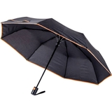 Парасоля складана Bergamo Sky чорна з помаранчевим (7040010) - Pampik