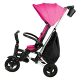 Велосипед складаний триколісний дитячий Qplay Nova+ Rubber Floral Pink (S700-13Nova+FloralPink) - Pampik - 3