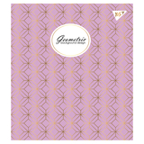 Набор тетрадей Yes Geometric Pantone Gold А5 в линейку 48 листов 5 шт. (766892) - Pampik - 5