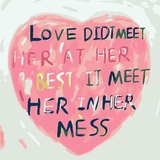 Набір для розпису по номерах Strateg Постер кохання 20х20 см (HH5006) - Pampik