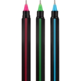 Ручка шарико-масляная Yes Triangular Black синие чернила упаковка 25 шт. (412102) - Pampik