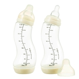 Набір для годування новонароджених Difrax S-bottle Natural 4 антиколікові пляшечки та 2 пустушки - Pampik - 2