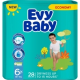 Підгузки Evy Baby XL 6 (16+ кг) 28 шт. - Pampik