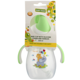 Поїльник з силіконовою трубочкою та ручками Baby Team Слоник, 320 мл (5009) - Pampik - 5