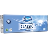 Серветки Ooops! Classic Sensitive тришарові, 100 шт. (10 x 10 шт.) - Pampik