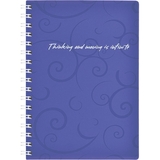 Книга записная Buromax Barocco в клеточку А6 спираль фиолетовая 80 листов (BM.2589-607) - Pampik