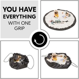 Ігровий килимок-сумка Hauck Play N Tidy Dark Grey - Pampik - 2