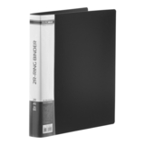 Папка пластиковая А5 Buromax Professional 2 R-образных кольца в ассортименте черная (BM.3168-01) - Pampik