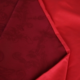 Простыня MirSon Сатин Жаккард 6040 Rosalie 110х160 см красная (2200009024009) - Pampik - 3