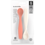 Набір ложок Suavinex Go natural 2 шт., червоно-бежевий (308049) - Pampik - 3