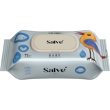 Дитячі вологі серветки Salve сині, 72 шт. - Pampik