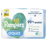 Дитячі вологі серветки Pampers Harmonie Aqua, 144 шт. (3 уп. по 48 шт.) - Pampik - 2