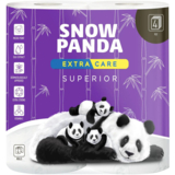 Чотиришаровий туалетний папір Сніжна Панда Extra Care Superior, 8 рулонів - Pampik